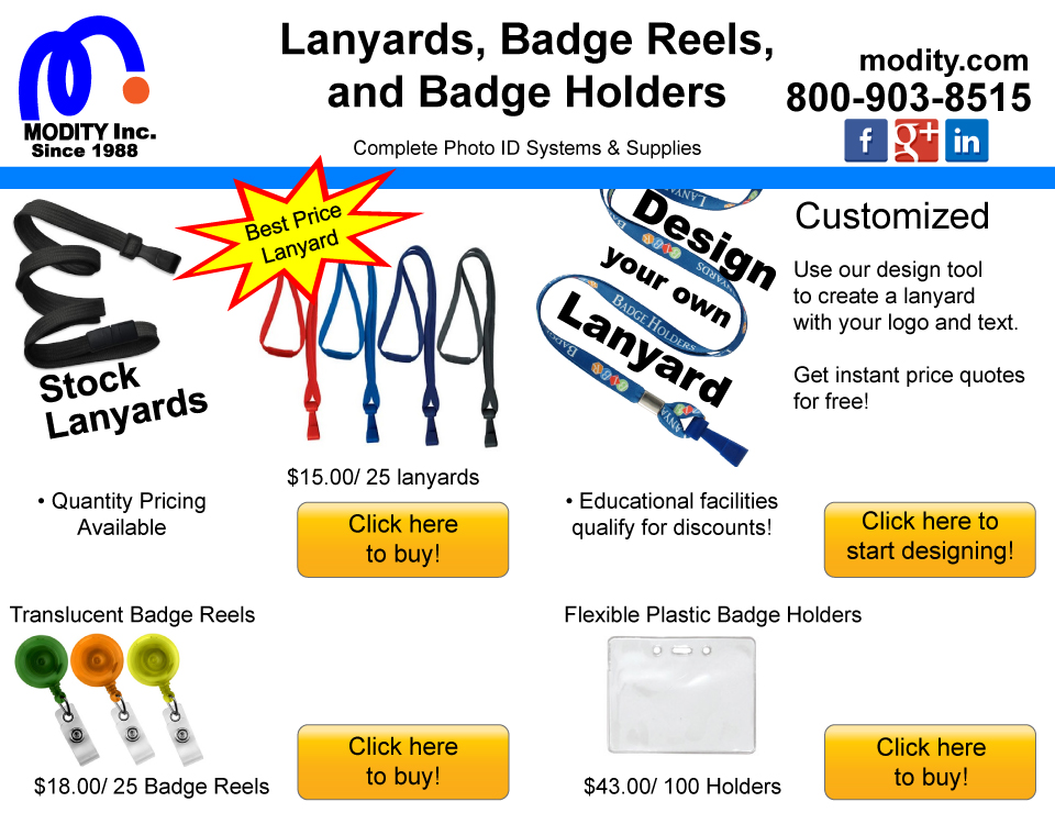 Lanyards, Badge Reels, and Badge Holders