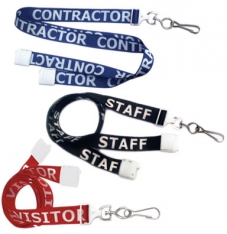 Pre-Printed Breakaway Identification Lanyards (100/Pack)